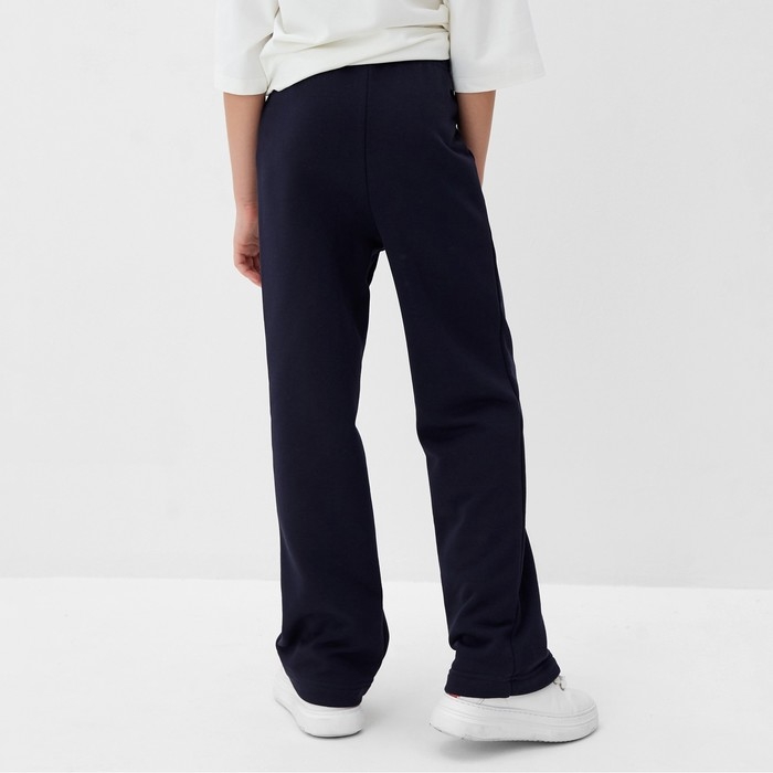 Брюки для девочки MINAKU, цвет темно-синий, рост 158 см