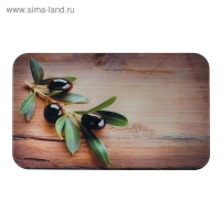 Стол прямоуголный с фп Оливковая ветвь, 1000х600х757, стекло/чайка хром