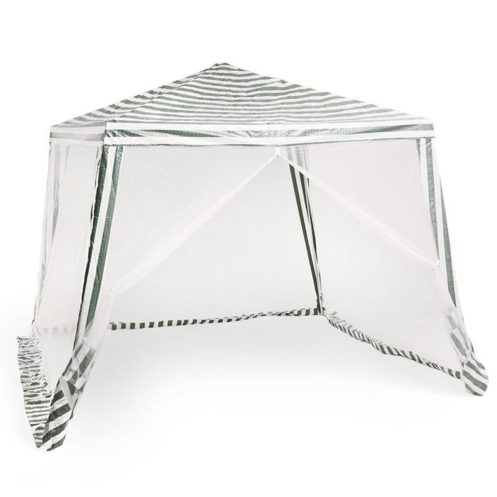 Шатер садовый 3*3м белый, закрытый зауженный