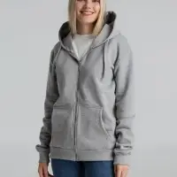 Толстовка на молнии с капюшоном Siverga Heavy 2.0, серый меланж, размер S Толстовка на молнии с капюшоном Siverga Heavy 2.0, серый меланж, размер S