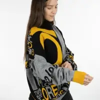 Свитер оверсайз на заказ Tricksy Net, полушерсть, размер S/M