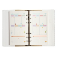 Записная книжка А5, 160 листов на кольцах DAILY JOURNAL, обложка искусственная кожа, блок с иллюстрациями 80 г/м2, МИКС Записная книжка А5, 160 листов на кольцах DAILY JOURNAL, обложка искусственная кожа, блок с иллюстрациями 80 г/м2, МИКС