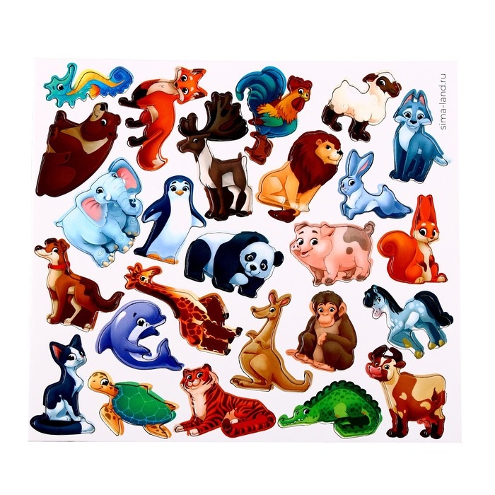 Развивающие магниты &laquo;&lrm;Животные&raquo;&lrm;