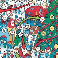 Новогодняя настольная игра-бродилка &laquo;Новый год в городе&raquo;, 36 карт, 5+