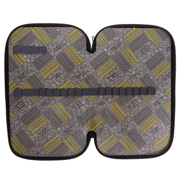 Пенал 3 секции, 125 х 205 х 55 мм, Calligrata 30П26/3 "Тачка огонь", ламинированный картон