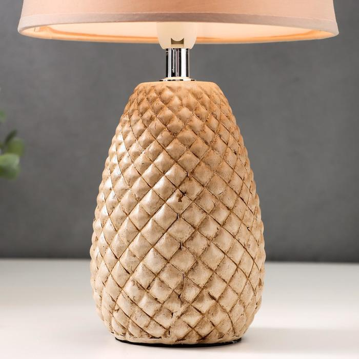 Лампа настольная 16026/1 E14 40Вт коричнево-серый 20х20х33,5 см RISALUX