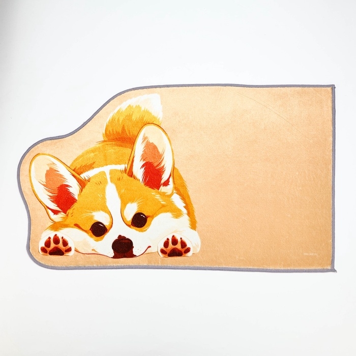 Коврик придверный &laquo;Собачка&raquo;, 70 х 42 см