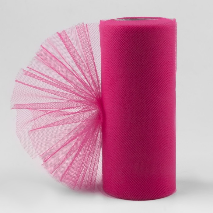 Фатин, 15 см, 11 ± 1 г/кв.м, 23 ± 1 м, цвет ярко-розовый №22 Фатин, 15 см, 11 ± 1 г/кв.м, 23 ± 1 м, цвет ярко-розовый №22