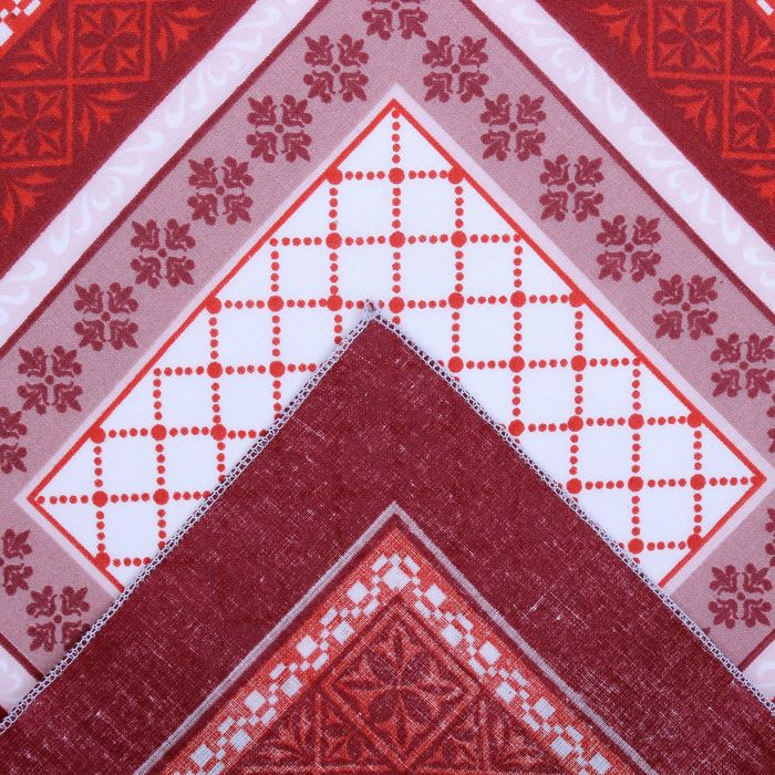 Мужские носовые платки Мужские носовые платки "Этель" размер 30х30 см, (набор 12 шт,) цвет коричневый, рисунок МИКС