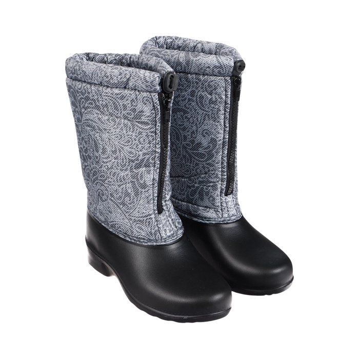 Сапоги женские комбинированные с фиксатором, демисезон, с цветным рисунком, до -15&deg;, С-35.354, размер 37