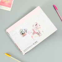 Фотоальбом 25 листов (уголки+кольца) "Цветы"  27х19 см