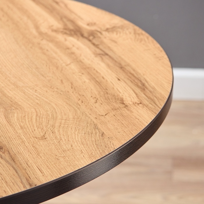 Стол кухонный на одной ножке раздвижной Норд, 90(122)х90х79, ЛДСП 22мм/Пластик, Дуб Вотан