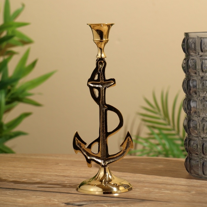 Подсвечник Подсвечник "Морской" 22 см, латунь
