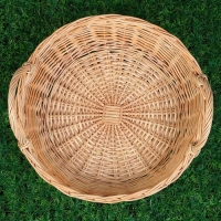 Корзина &laquo;Ушат&raquo;, №4, Dдно= 29 см, Dверх=38 см, H=10 см, ручное плетение, лоза