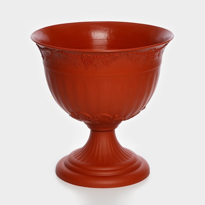 Кашпо уличное &laquo;Ангара&raquo;, 12 л, цвет терракотовый