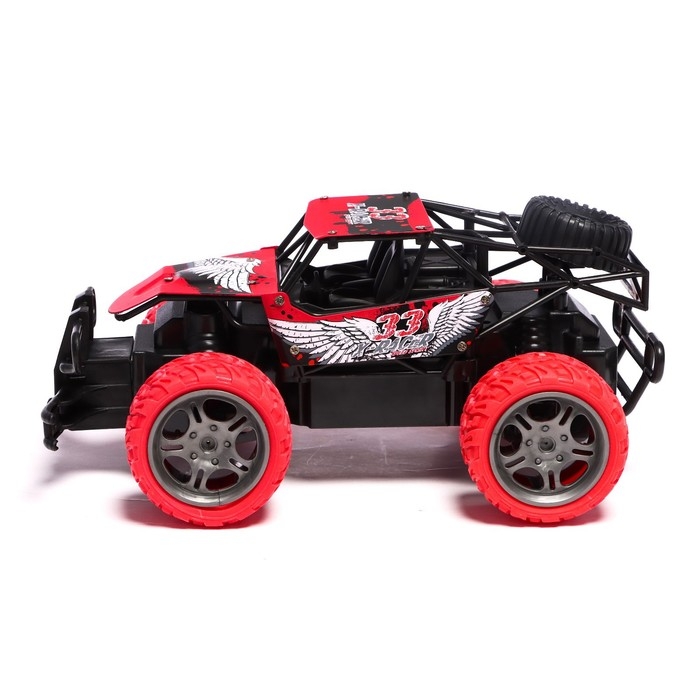 Джип радиоуправляемый «Багги», 1:18, работает от батареек, цвет красный Джип радиоуправляемый «Багги», 1:18, работает от батареек, цвет красный