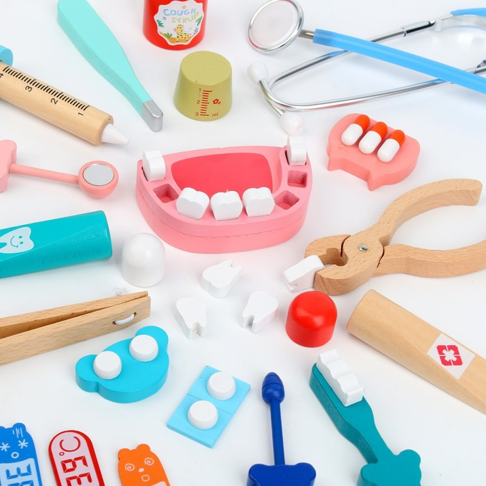 Детский набор доктора &laquo;Стоматолог&raquo; 33 предмета, 20,2 &times; 8 &times; 16 см
