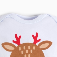 Комплект: джемпер и брюки Крошка Я &laquo;Мой первый НГ&raquo;, рост 62-68 см, цвет красный/белый