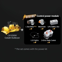 Конструктор радиоуправляемый «Строительный бульдозер», 2826 деталей, масштаб 1:17 Конструктор радиоуправляемый «Строительный бульдозер», 2826 деталей, масштаб 1:17