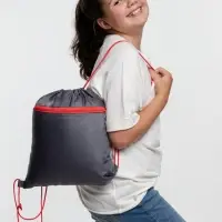 Детский рюкзак Novice, серый с красным