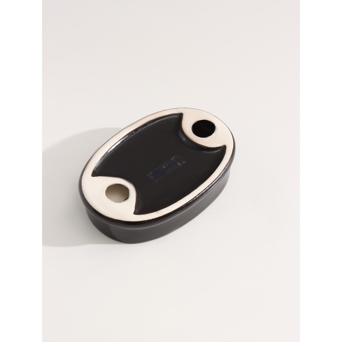 Набор аксессуаров для ванной комнаты SAVANNA &laquo;Бэкки&raquo;, 3 предмета (мыльница, дозатор для мыла 400 мл, стакан), цвет чёрный