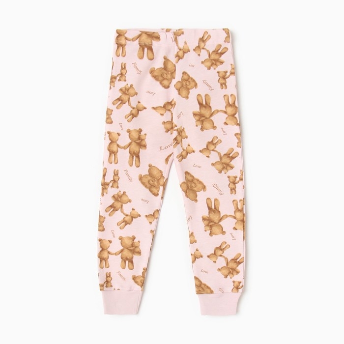 Пижама для девочки, цвет розовый, рост 98-104 см