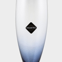 Бокал для шампанского стеклянный Magistro &laquo;Иллюзия&raquo;, 160 мл, 5,5&times;27,5 см, на синей ножке