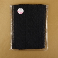 Кружево на сетке, 30 мм &times; 9 &plusmn; 0,5 м, цвет чёрный