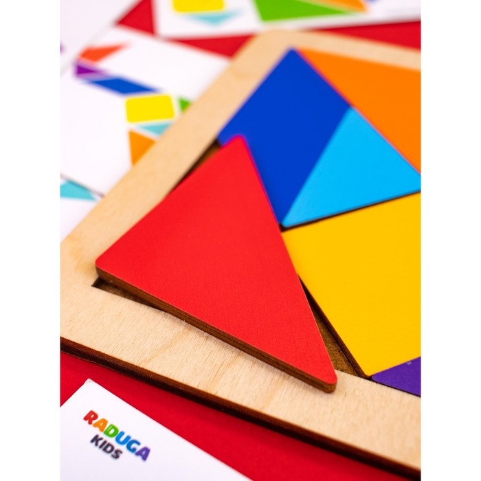 Головоломка &laquo;Танграм&raquo; с карточками (17 шт.)