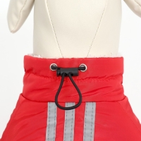 Комбинезон "Спорт" с светоотрожающими полосами, размер L (ДС 35, ОГ 45, ОШ 35 см), красный Комбинезон "Спорт" с светоотрожающими полосами, размер L (ДС 35, ОГ 45, ОШ 35 см), красный