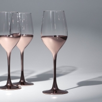 Набор стеклянных бокалов для вина &laquo;Электрическая медь&raquo;, 270 мл, 4 шт