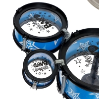 Барабанная установка «Звезда», 5 барабанов, 2 палочки, 1 тарелка Барабанная установка «Звезда», 5 барабанов, 2 палочки, 1 тарелка