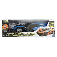 Гоночная машина на радиоуправлении, работает от батареек, цвет сине-чёрный Гоночная машина на радиоуправлении, работает от батареек, цвет сине-чёрный