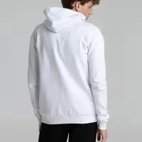 Толстовка на молнии с капюшоном Unit Siverga Heavy белая, размер S