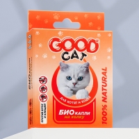 БИОкапли GOOD CAT для котят и кошек от блох и клещей, 3 х 1мл БИОкапли GOOD CAT для котят и кошек от блох и клещей, 3 х 1мл