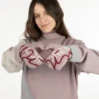 Варежки на заказ Mani, полушерсть, размер M