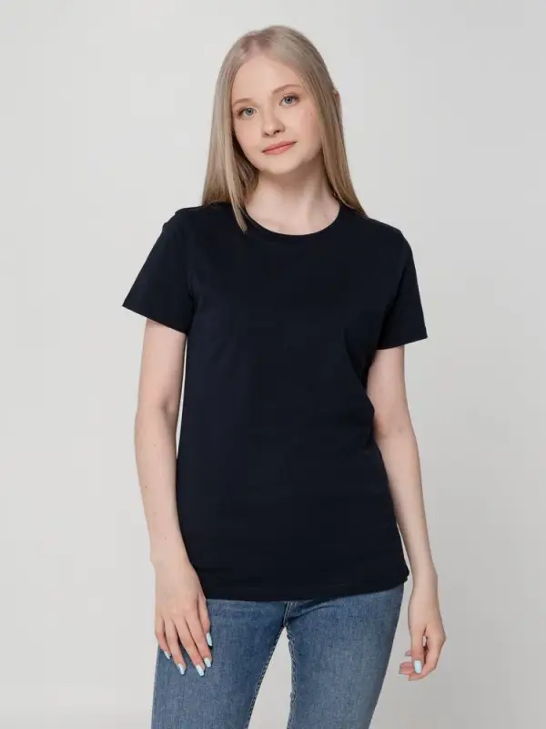 Футболка женская T-bolka Lady темно-синяя, размер S Футболка женская T-bolka Lady темно-синяя, размер S
