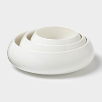 Набор салатников Magistro OliveQueen, 3 шт: 1500/800/450 мл, фарфор, белый