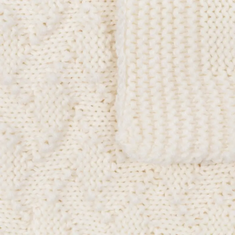 Плед Snippet, молочно-белый