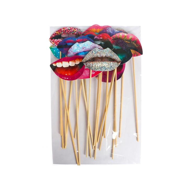 Карнавальный набор для фотосессии &laquo;Губы&raquo;, 20 предметов