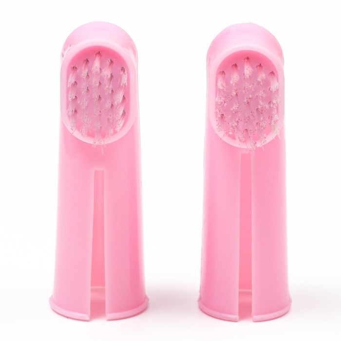 Набор из 2 зубных щёток-напальчников Набор из 2 зубных щёток-напальчников