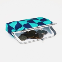 Кошелёк женский на фермуаре, цвет зелёный/синий Кошелёк женский на фермуаре, цвет зелёный/синий