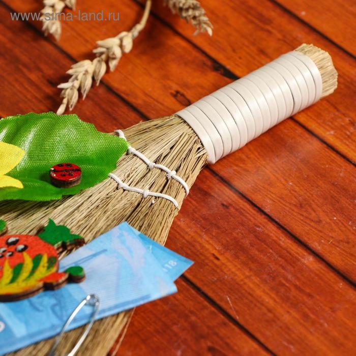 Оберег &laquo;Веник&raquo;, с самоваром, микс