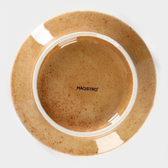 Тарелка глубокая сервировочная фарфоровая Magistro Stone, d=18 см Тарелка глубокая сервировочная фарфоровая Magistro Stone, d=18 см