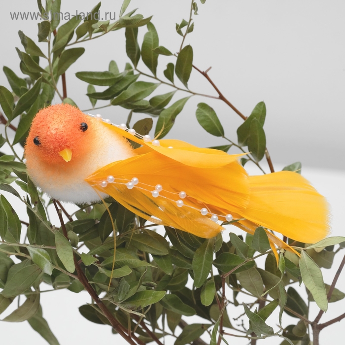 Декор птица 13 х 4 х 4 см МИКС Декор птица 13 х 4 х 4 см МИКС