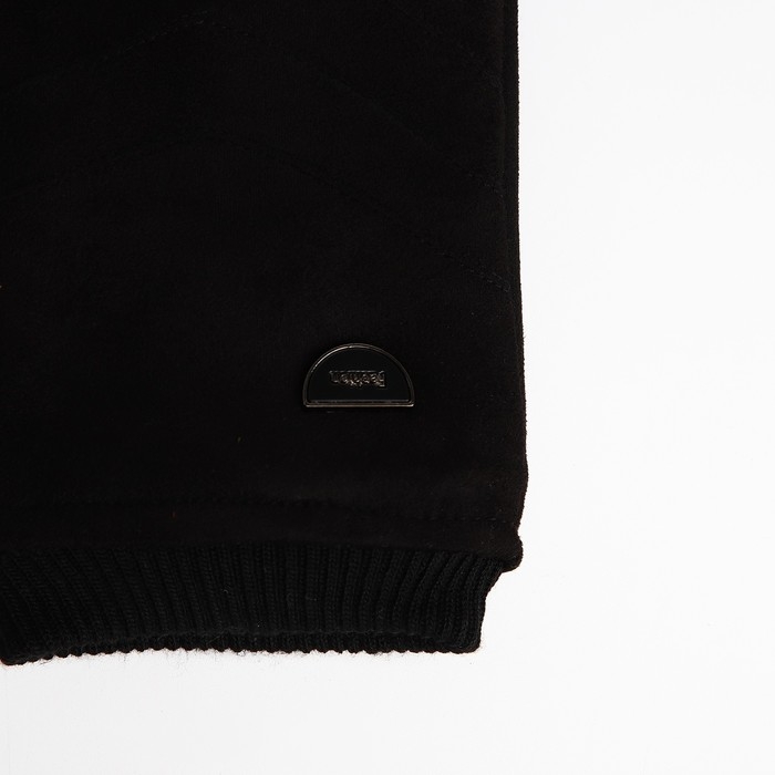 Перчатки мужские, безразмерные, с утеплителем, цвет чёрный