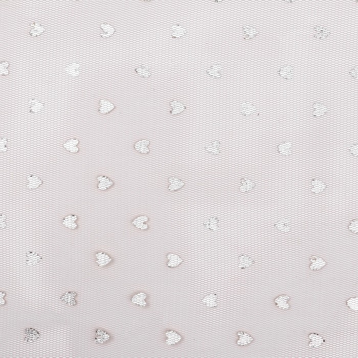 Сетка флористическая Сетка флористическая "Золотые сердца", 50см*4,5м, розовая