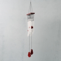 Музыка ветра металл "Спокойствие" серебро 8 трубок 67 см Музыка ветра металл "Спокойствие" серебро 8 трубок 67 см