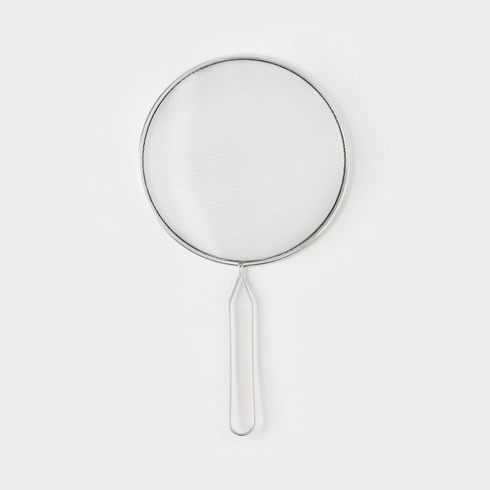 Сито для просеивания Доляна &laquo;Помощник&raquo;, d=18 см, цвет серебристый