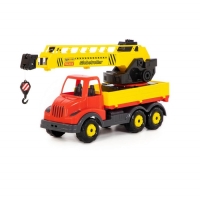 Автомобиль-кран, с поворотной платформой &laquo;Муромец&raquo;, в сеточке